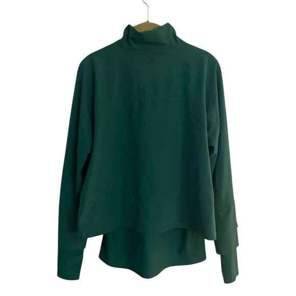 SWEATY BETTY Solid Kelly Green Fast Lane Full Zip Running Jacket Size 4-6 - Picture 8 of 9